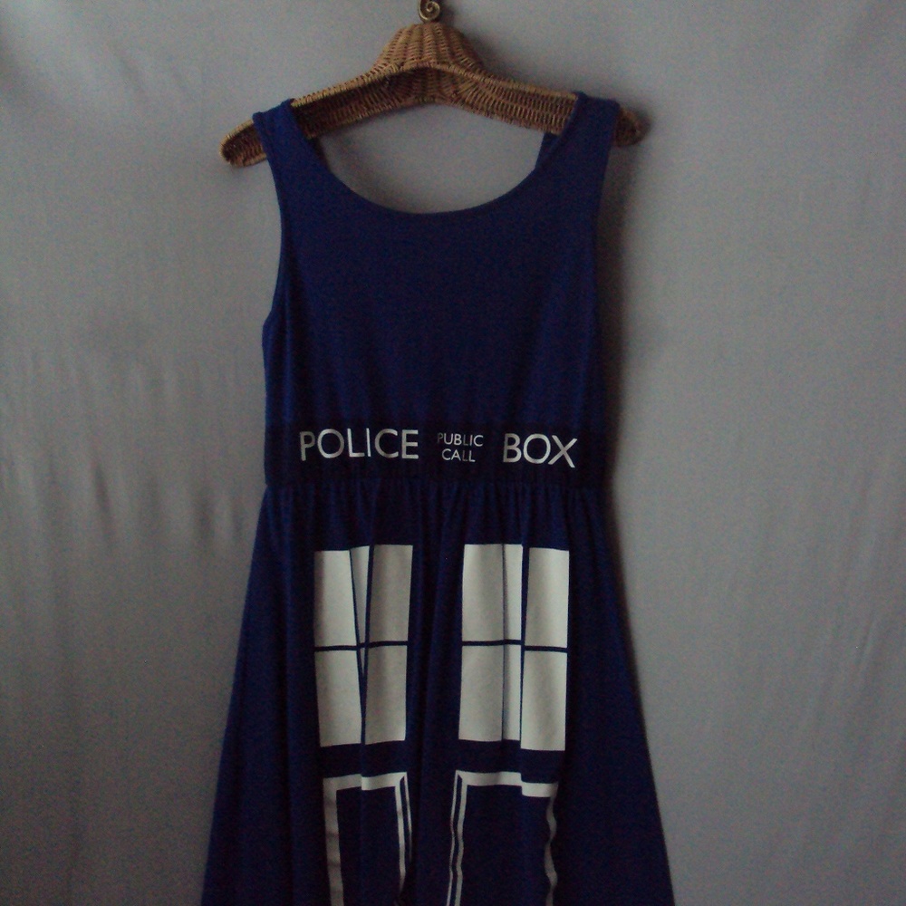 Her Universe Police Call Box Halloween dress M